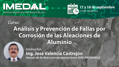 Curso: Análisis y Prevención de Fallas por Corrosión de las Aleaciones de Aluminio 
